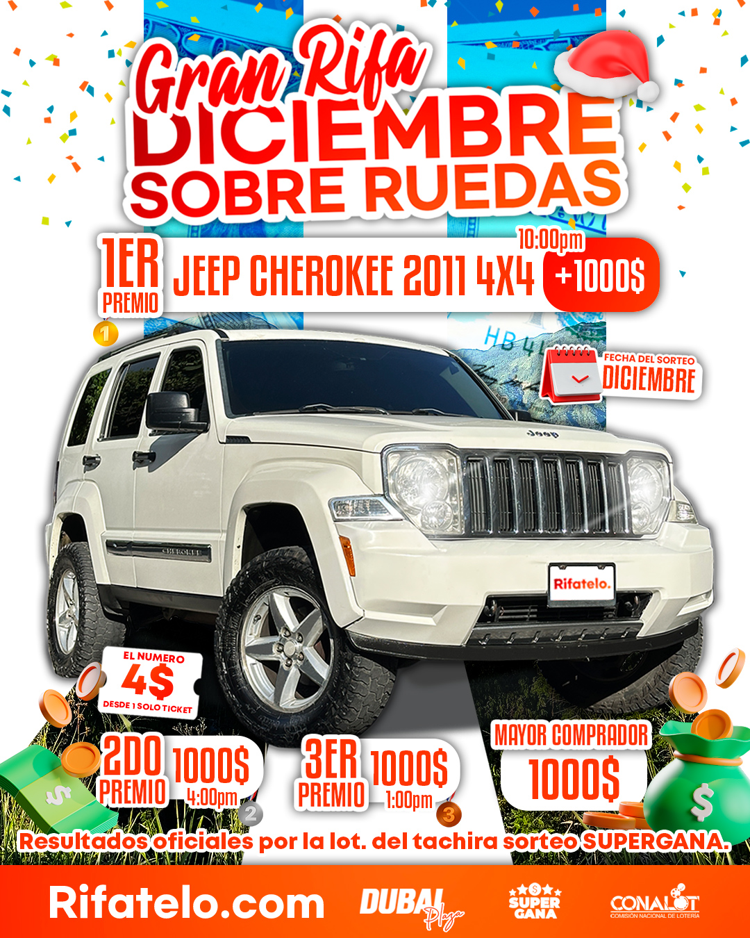 Premio principal: JEEP CHEROKEE KK 2011 4X4 | +1000$